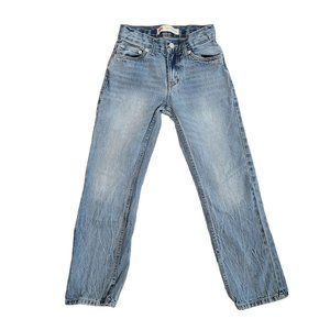 Levi 505 light wash jeans boys size 10 slim 32w 25l